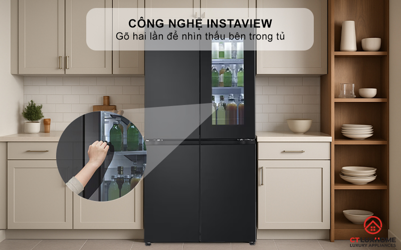 Công nghệ InstaView™ – Gõ nhẹ hai lần, nhìn thấu bên trong mà không cần mở cửa