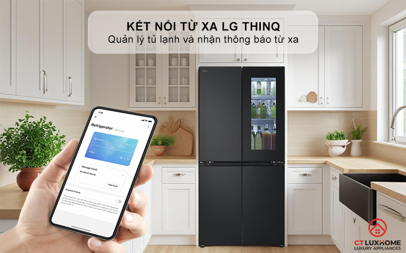 Kết nối thông minh và điều khiển từ xa với LG ThinQ™