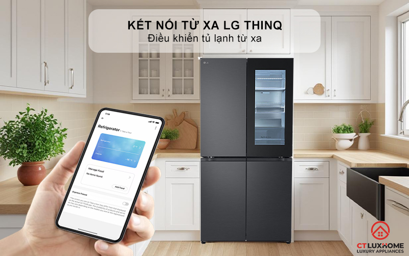 Kết nối thông minh và điều khiển từ xa với LG ThinQ