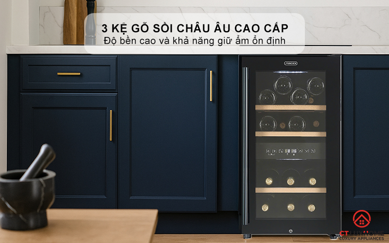 3 kệ gỗ sồi Châu Âu cao cấp