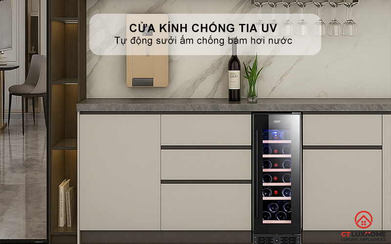 Cửa kính chống tia UV & tự động sưởi ấm chống bám hơi nước