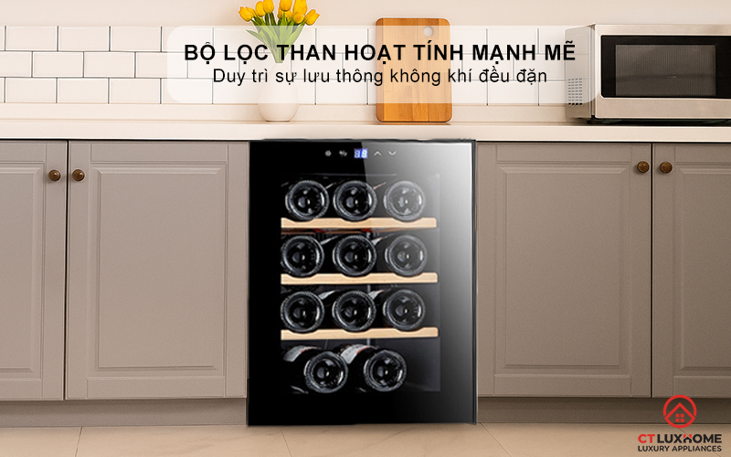Quạt làm mát và bộ lọc than hoạt tính mạnh mẽ