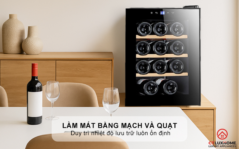 Làm mát bằng mạch và quạt cho nhiệt độ lưu trữ cân bằng