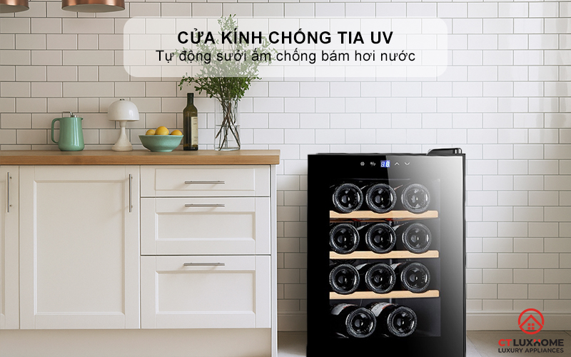 Cửa kính chống tia UV - Bảo vệ hương vị rượu trọn vẹn