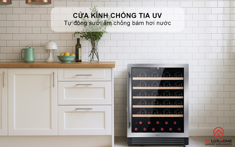 Cửa kính chống tia UV - Bảo vệ hương vị rượu trọn vẹn