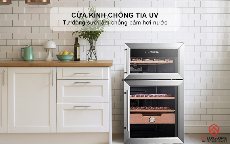 Cửa kính chống tia UV - Bảo vệ hương vị rượu trọn vẹn