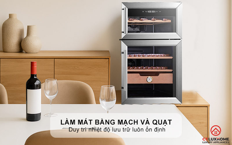 Làm mát bằng mạch và quạt cho nhiệt độ lưu trữ cân bằng