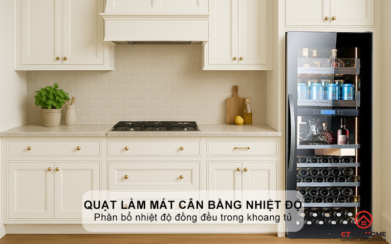 Chức năng quạt làm mát cân bằng nhiệt độ