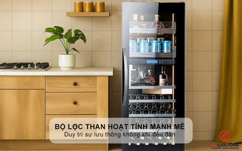 Quạt làm mát và bộ lọc than hoạt tính mạnh mẽ