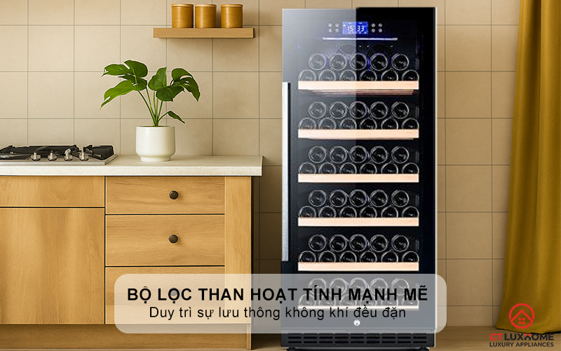 Quạt làm mát và bộ lọc than hoạt tính mạnh mẽ