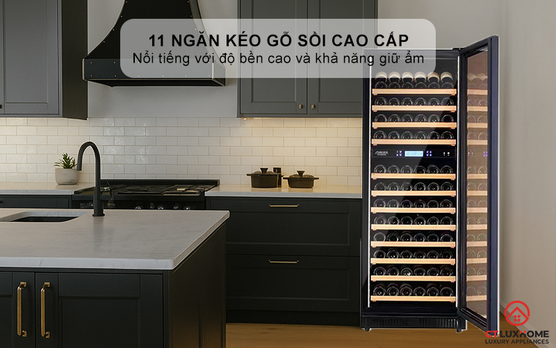 11 ngăn kéo gỗ sồi cao cấp