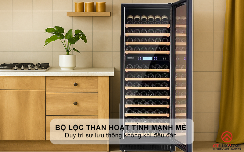 Quạt làm mát và bộ lọc than hoạt tính mạnh mẽ