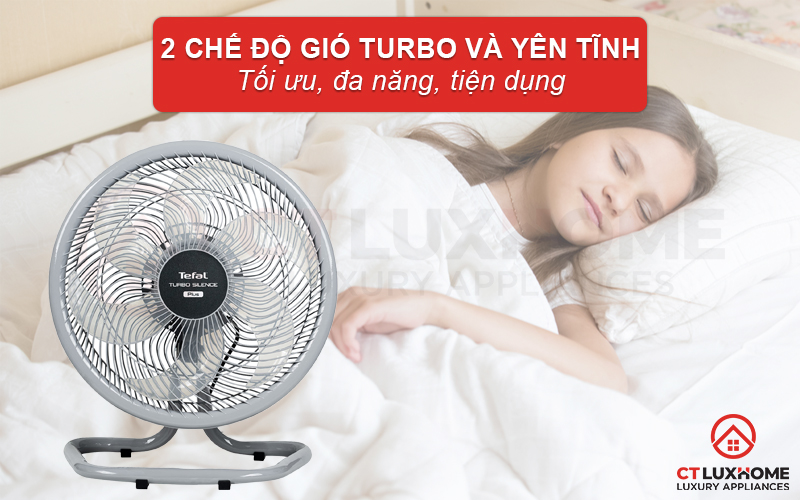 QUẠT SÀN TEFAL TB SILENCE PLUS VH686790 6 CÁNH - GIÁ TỐT, CHÍNH HÃNG 5