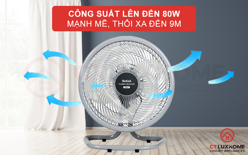 QUẠT SÀN TEFAL TB SILENCE PLUS VH686790 6 CÁNH - GIÁ TỐT, CHÍNH HÃNG 2