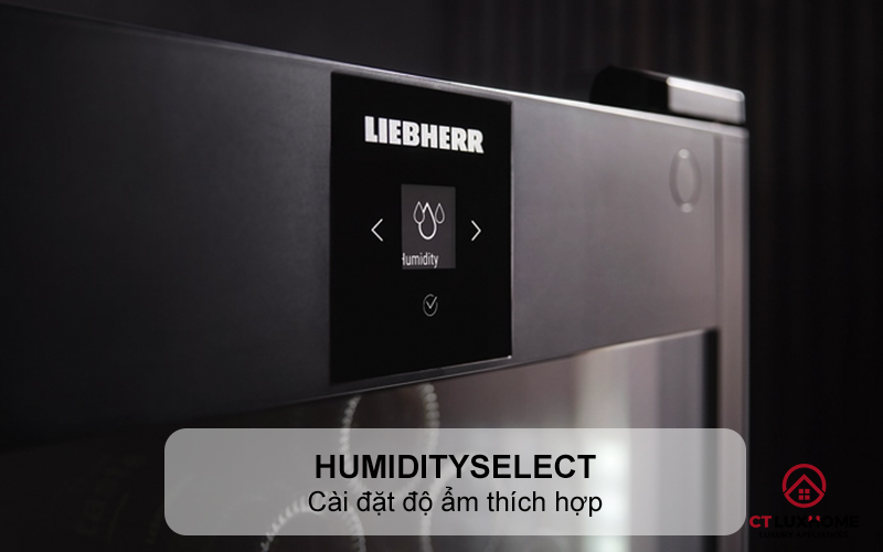 Cài đặt độ ẩm thích hợp với HumiditySelect