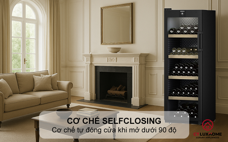 Cơ chế tự đóng cửa SelfClosing khi mở dưới 90 độ