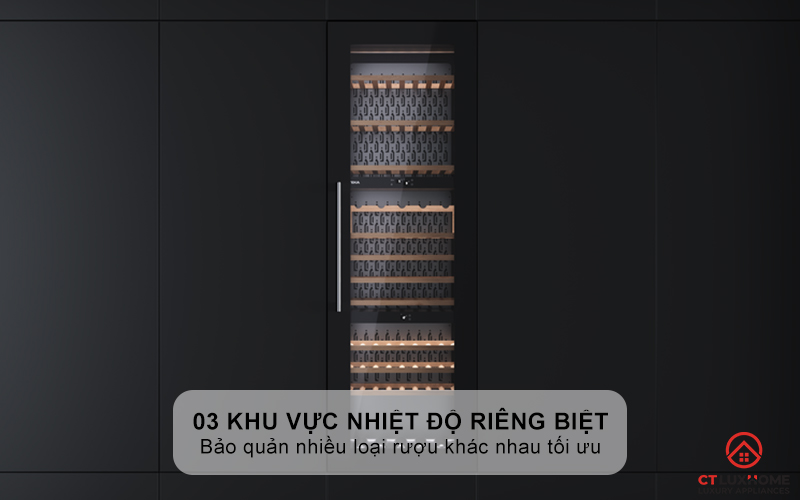03 khu vực nhiệt độ riêng biệt
