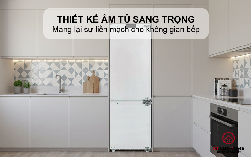 Thiết kế âm tủ sang trọng, hiện đại