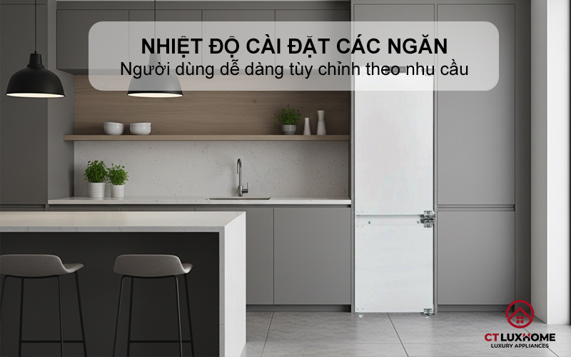Nhiệt độ cài đặt ngăn mát, ngăn đông