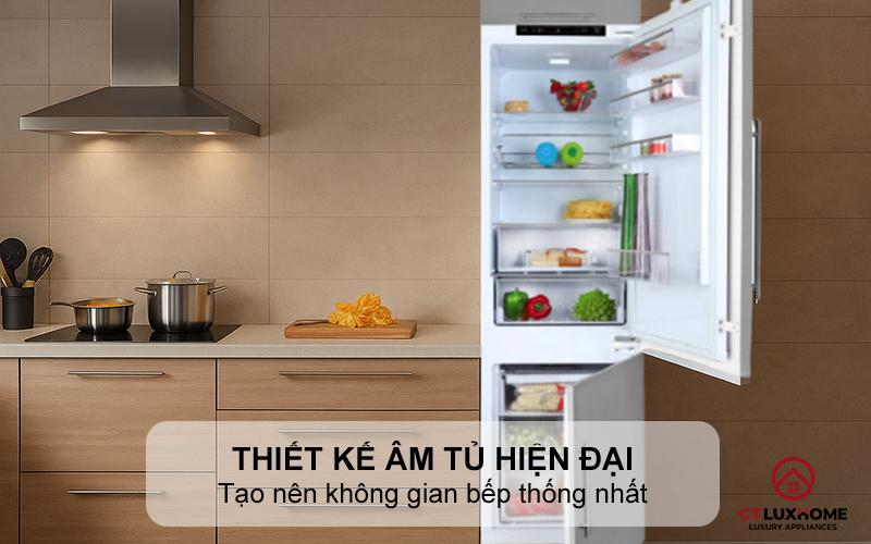Thiết kế âm tủ sang trọng, hiện đại