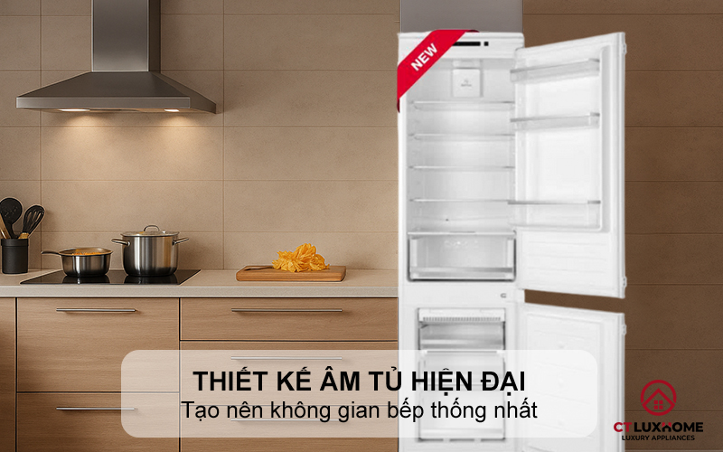 Thiết kế âm tủ sang trọng, hiện đại