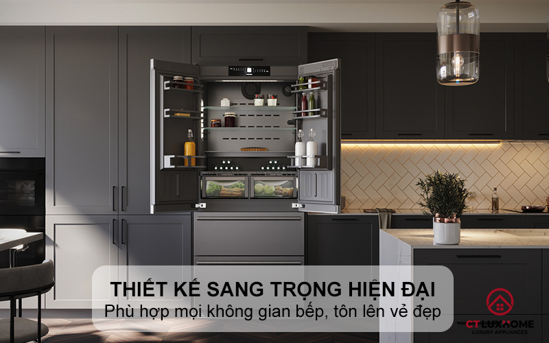 Thiết kế sang trọng hiện đại phù hợp không gian bếp