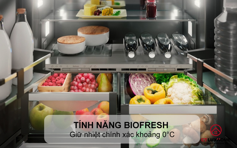 Tính năng BioFresh – giữ nhiệt chính xác khoảng 0°C