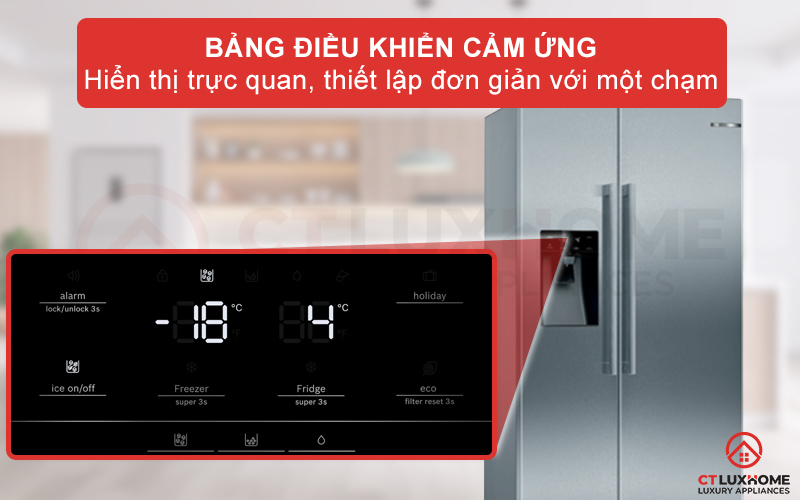 TỦ LẠNH SIDE BY SIDE BOSCH KAD93AIEP SERIE 6 562 LÍT 5