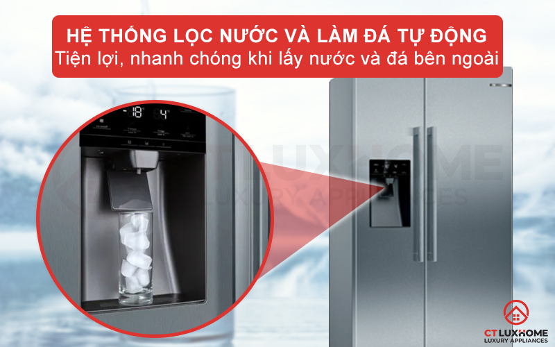 TỦ LẠNH SIDE BY SIDE BOSCH KAD93AIEP SERIE 6 562 LÍT 12