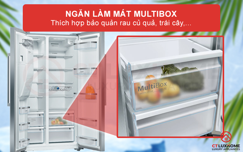 TỦ LẠNH SIDE BY SIDE BOSCH KAD93AIEP SERIE 6 562 LÍT 11