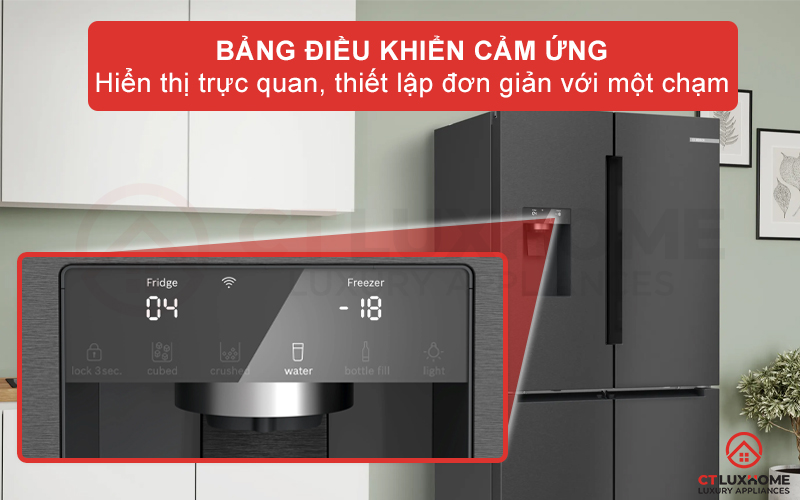 Bảng điều khiển cảm ứng hiện đại