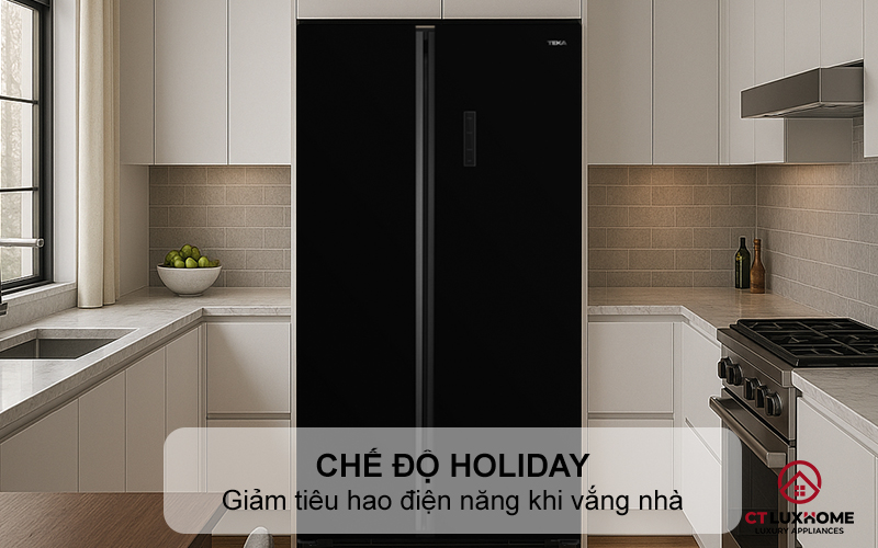 Chế độ Holiday giảm tiêu hao điện năng khi vắng nhà