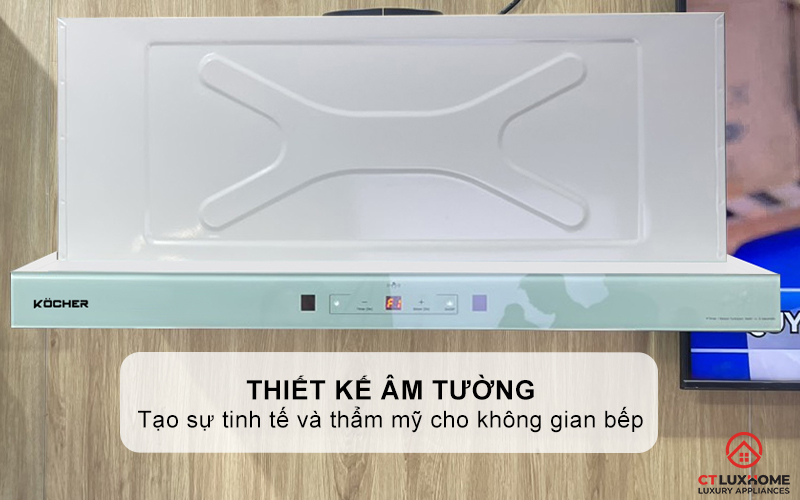 MÁY HÚT MÙI ÂM TỦ KOCHER TURBO X-350N NGANG 700MM MÀU NGỌC TRAI TURBOX350N 1