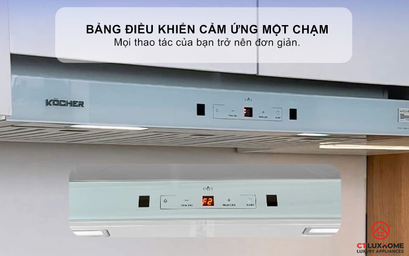Bảng điều khiển cảm ứng với chức năng một chạm, mọi thao tác của bạn trở nên đơn giản.