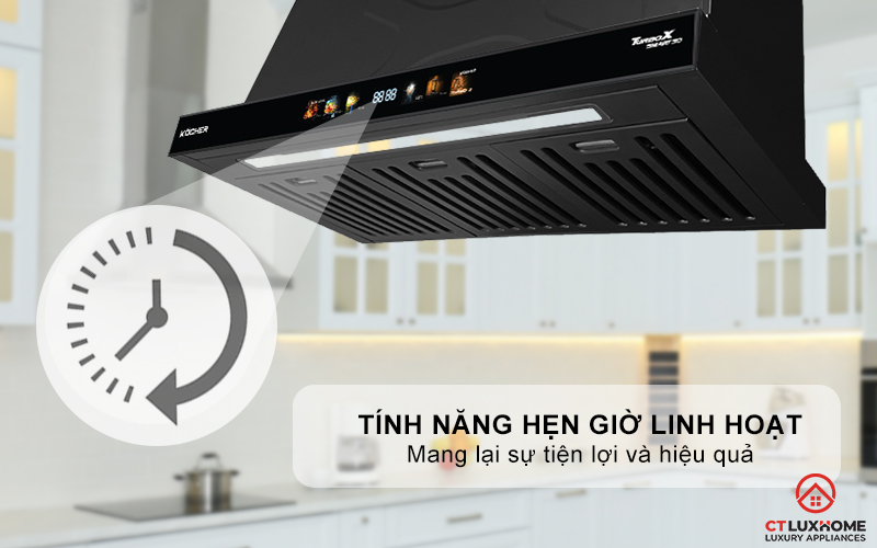 Hẹn giờ linh hoạt lên tới 90 phút, linh hoạt và tiện lợi cho mọi gia đình