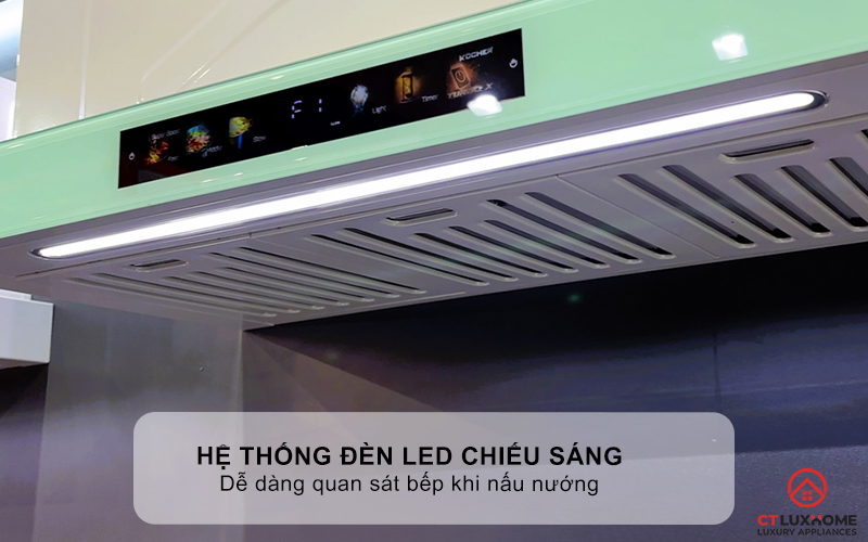 MÁY HÚT MÙI ÂM TỦ KOCHER TURBO SMART X3D-350N NGANG 700MM TURBOX3D350N 5