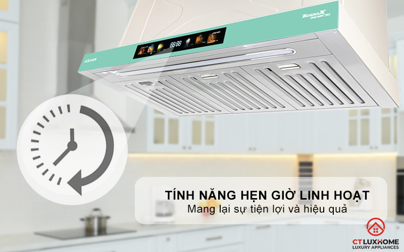 MÁY HÚT MÙI ÂM TỦ KOCHER TURBO SMART X3D-350N NGANG 700MM TURBOX3D350N 3