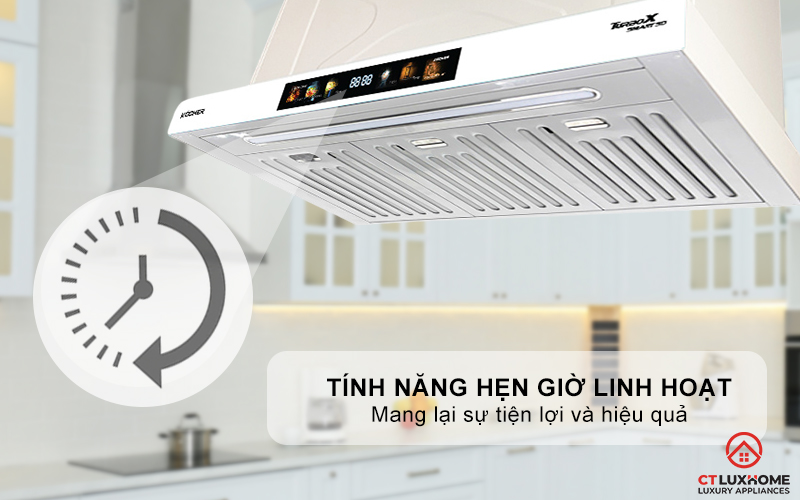 MÁY HÚT MÙI ÂM TỦ KOCHER TURBO SMART X3D-350T NGANG 700MM TURBOX3D350T 3