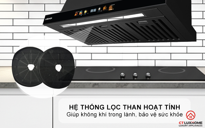 MÁY HÚT MÙI ÂM TỦ KOCHER TURBO X3D-669D NGANG 700MM TURBOX3D669D 7