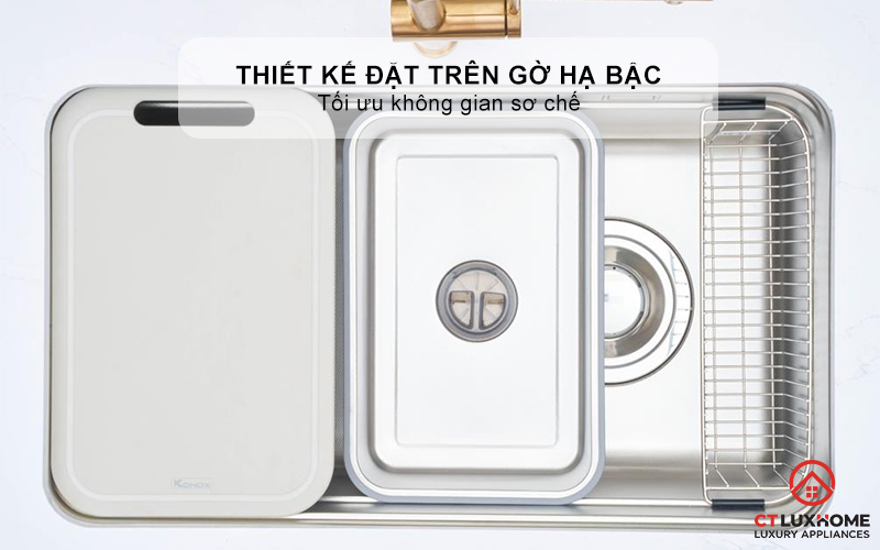 THỚT SỢI GỖ KONOX CUTTING BOARD CB470 PP MÀU XÁM  CB470PPMÀUXÁM 1