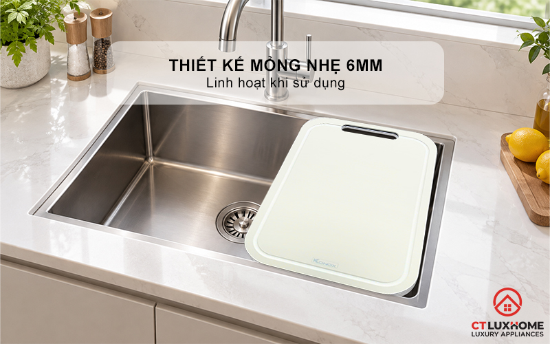 THỚT SỢI GỖ KONOX CUTTING BOARD CB470 PP MÀU XÁM  CB470PPMÀUXÁM 3