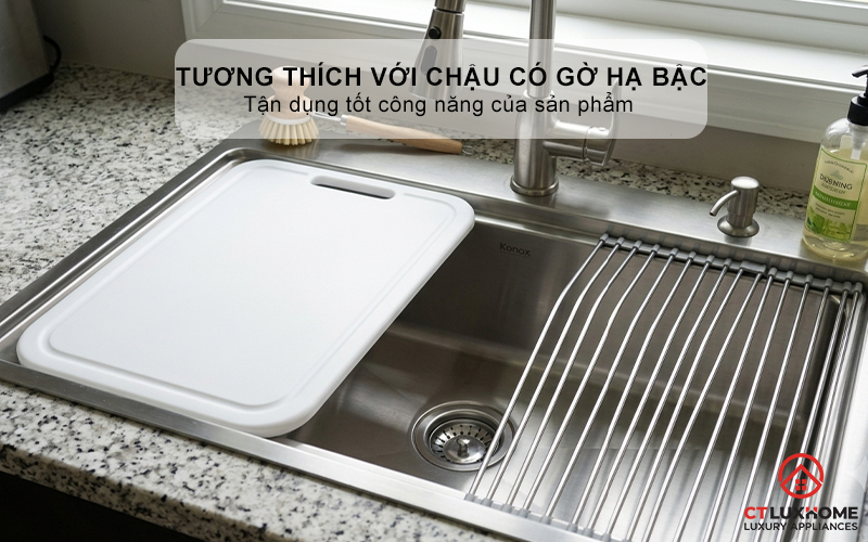 THỚT NHỰA PE KONOX CUTTING BOARD CB500PE 5
