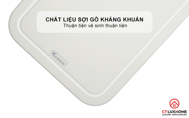 THỚT SỢI GỖ CUTTING BOARD KONOX CB500PP MÀU XÁM 2