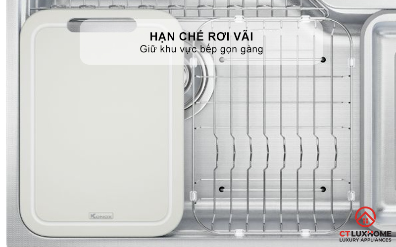 THỚT SỢI GỖ CUTTING BOARD KONOX CB500PP MÀU XÁM 4