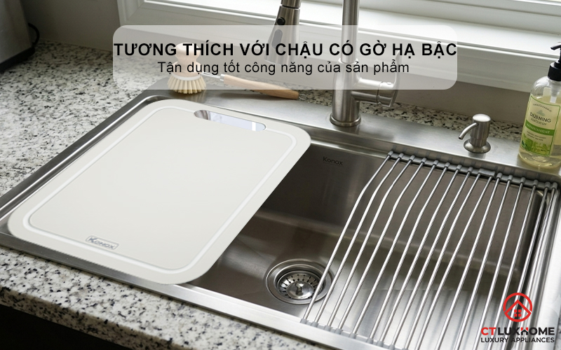 THỚT SỢI GỖ CUTTING BOARD KONOX CB500PP MÀU XÁM 6