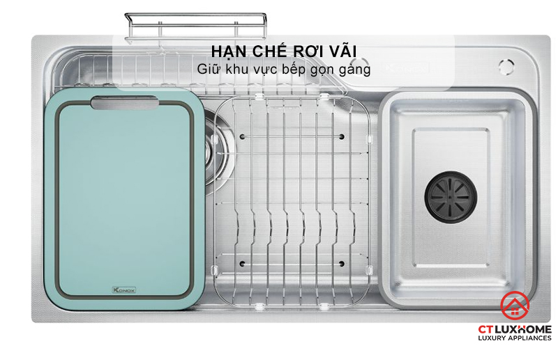 THỚT SỢI GỖ CUTTING BOARD KONOX CB500PP MÀU XANH 5