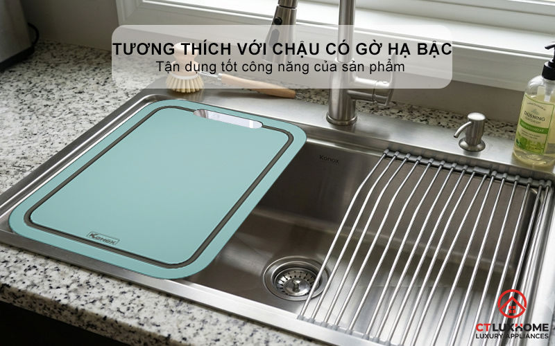 THỚT SỢI GỖ CUTTING BOARD KONOX CB500PP MÀU XANH 6