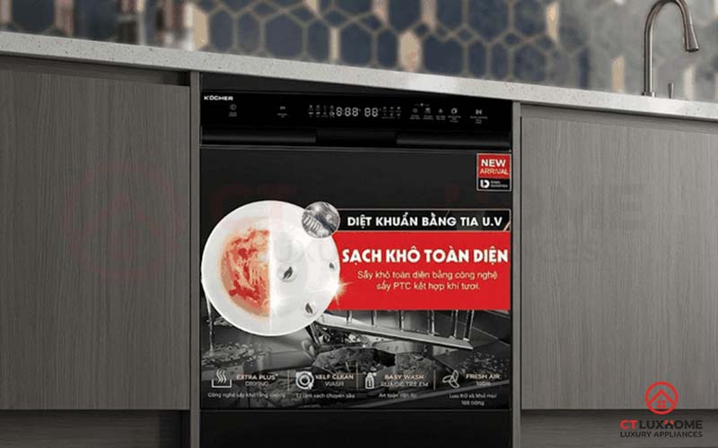 TOP 5 MÁY RỬA BÁT KOCHER 8 BỘ ĐÁNG MUA NHẤT 2026 2