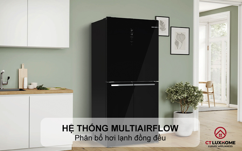 Hệ thống MultiAirflow phân bổ hơi lạnh đồng đều 