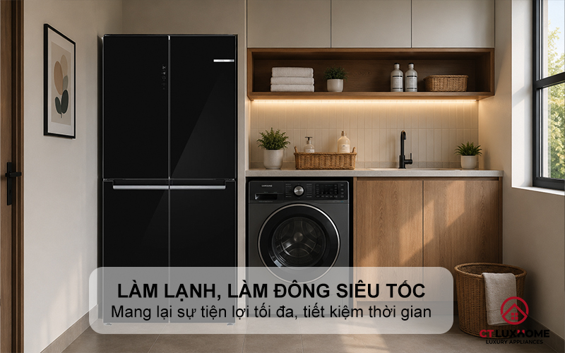 Chức năng làm đông nhanh SuperFreeze và làm lạnh nhanh SuperCool
